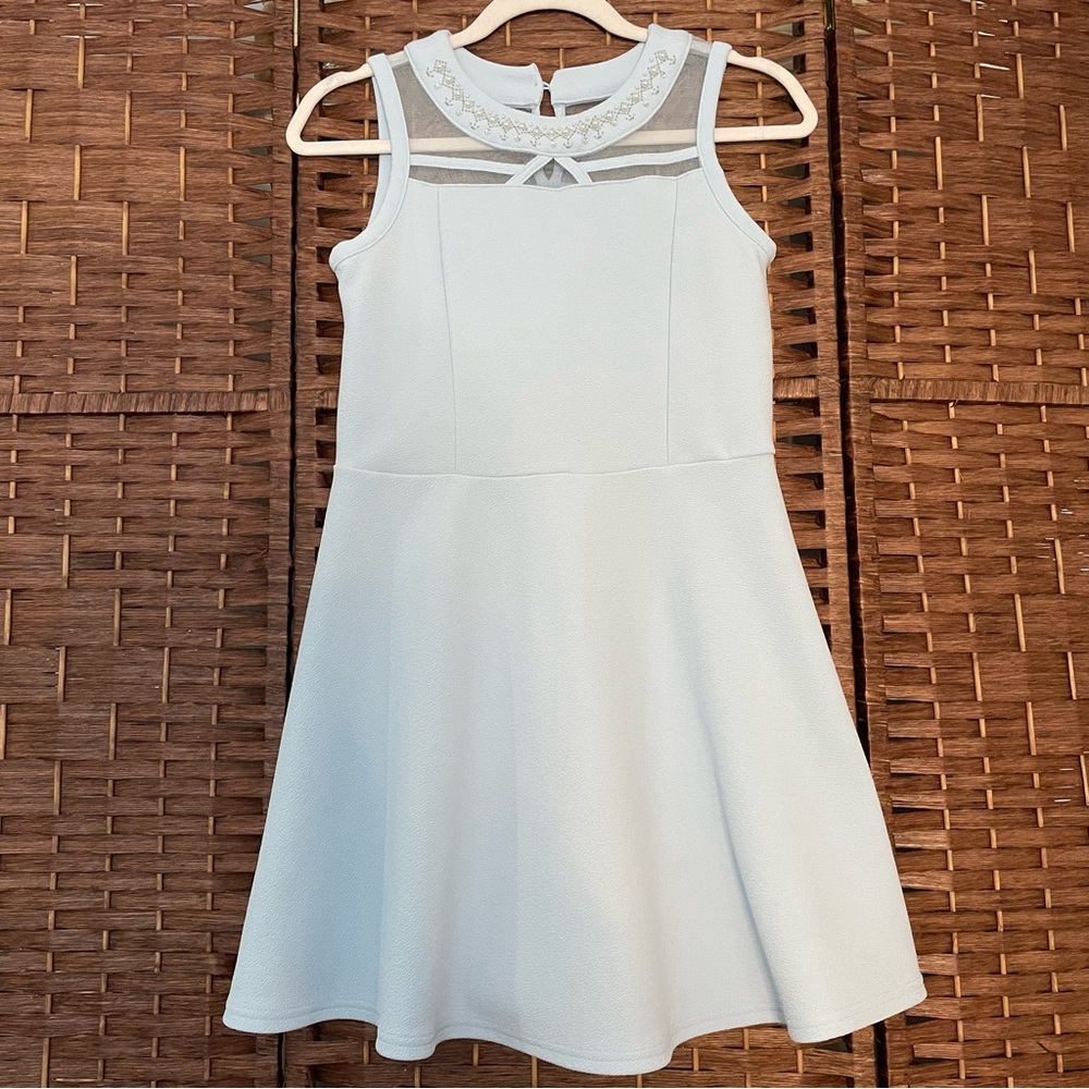 The Children Place Dress Light baby blue, Girls Size 10/12.